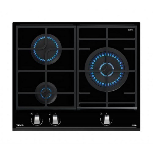 PLACA TEKA GZC 63310 XBB 3F CRISTAL GAS NEGRA